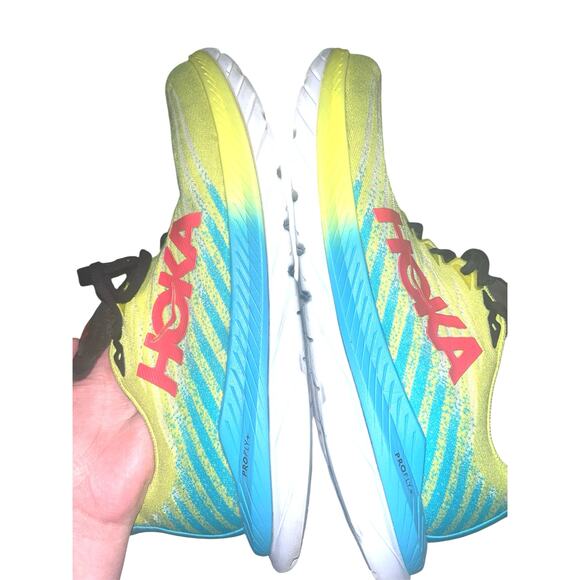 HOKA Mens Hoka One One Mach 5 Evening Primrose Scuba Blue Size 13D - Picture 3 of 7